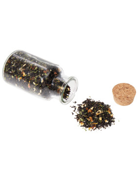 Чай черный с соком ананаса, клубникой, мятой, медом и лимоном, мини