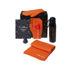 Подарочный набор Re:Air с варежками, шарфом и термосом