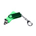 USB 2.0/micro USB/Type-С- флешка на 32 Гб 3-в-1 с поворотным механизмом