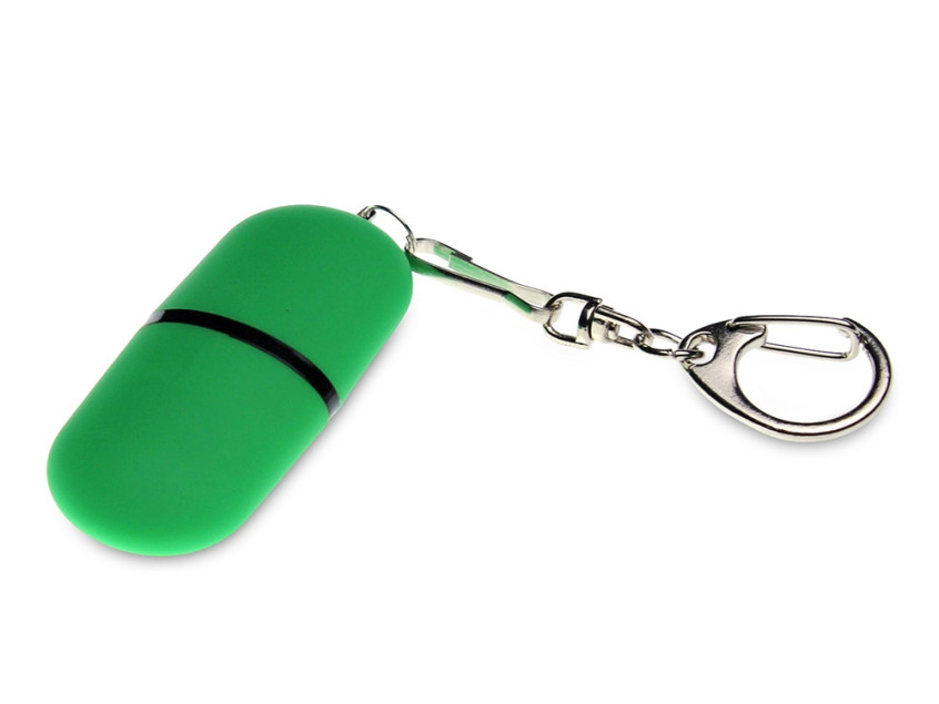 USB 2.0- флешка Goutte Soft-touch на 512 Мбайт каплевидной формы