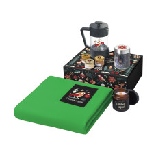 Подарочный набор Re:Moments с пледом, френчпрессом и медом