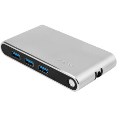 Хаб 8-в-1 Type-C Hermes, USB 3.0 x 3, Type-C PD, HDMI, LAN, картридер