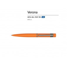 Ручка металлическая шариковая Verona, софт-тач