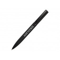 Ручка шариковая металлическая Siegfried Silver soft-touch с зеркальным слоем