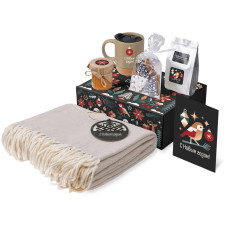 Подарочный набор Re:Nest с пледом, кружкой и вареньем