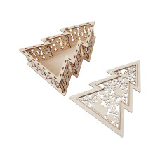 Шкатулка из фанеры в виде елки Firytale