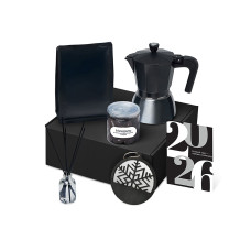Подарочный набор Re:Vive с гейзерной кофеваркой, кофе и диффузором