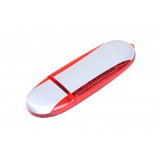USB 2.0- флешка промо на 16 Гб овальной формы