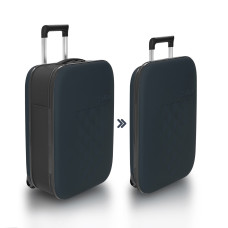 Чемодан складной Rollink Vega II 55x40x20 см, 2 колеса, серо-синий Чемодан складной Rollink Vega II 55x40x20 см, 2 колеса, серо-синий