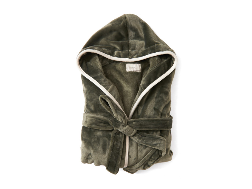 Банный халат VINGA Louis из rPET GRS, унисекс, 350 г/м²