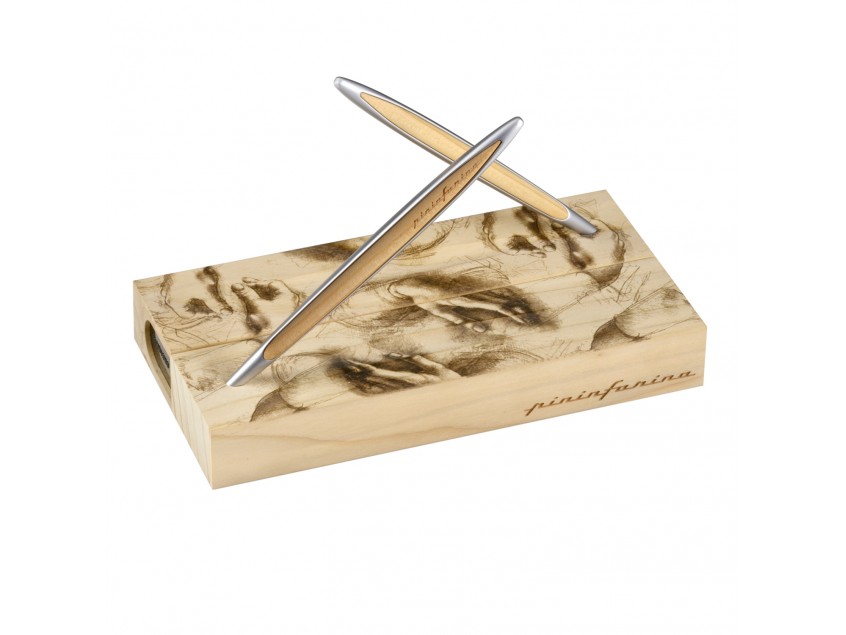 Набор из двух ручек Pininfarina Cambiano BOX CEDARWOOD