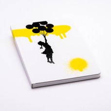 Блокнот линованный Pininfarina Banksy Улетающая девочка из каменной бумаги, А5