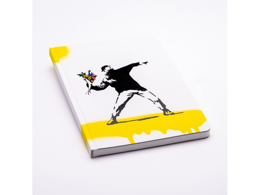 Блокнот линованный Pininfarina Banksy Метатель цветов из каменной бумаги, А5