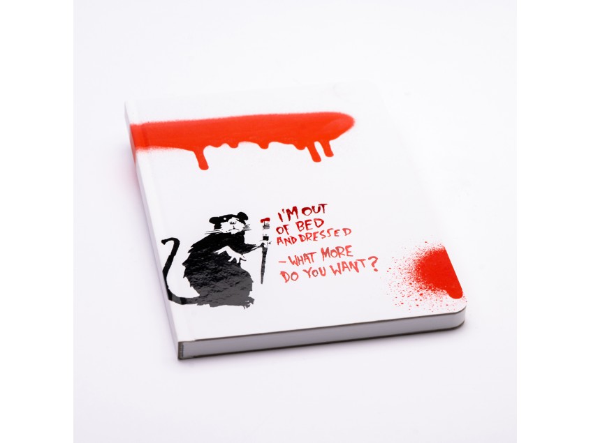 Блокнот линованный Pininfarina Banksy Крыса из каменной бумаги, А5