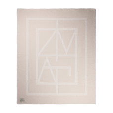 Плед VINGA Monogram из переработанного полиэстера GRS, 170x130 см