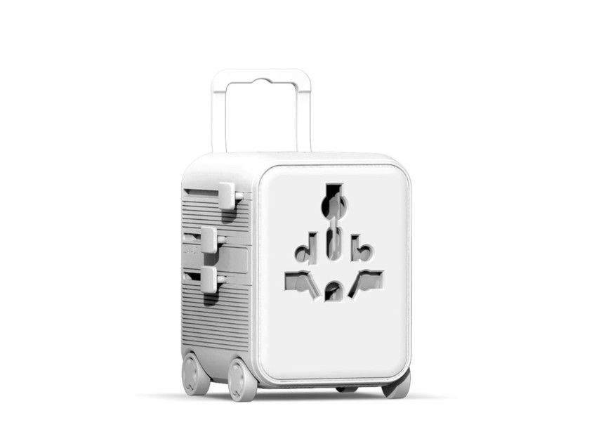 Универсальный адаптер Xoopar Luggie со встроенными вилками типов EU, UK, US и AUS