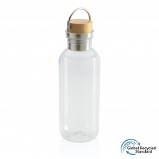 Бутылка для воды из rPET GRS с крышкой из бамбука FSC, 680 мл