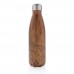 Вакуумная бутылка с принтом под дерево