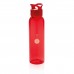 Герметичная бутылка для воды из AS-пластика, красная