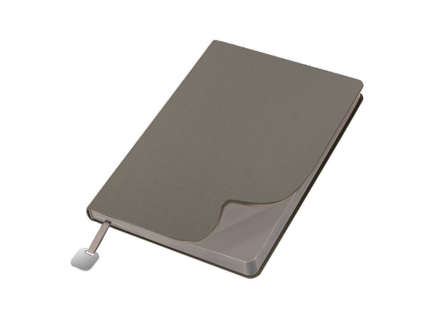 Ежедневник Flexy Velours de Soie Color А5, темно-серый, недатированный, в гибкой обложке