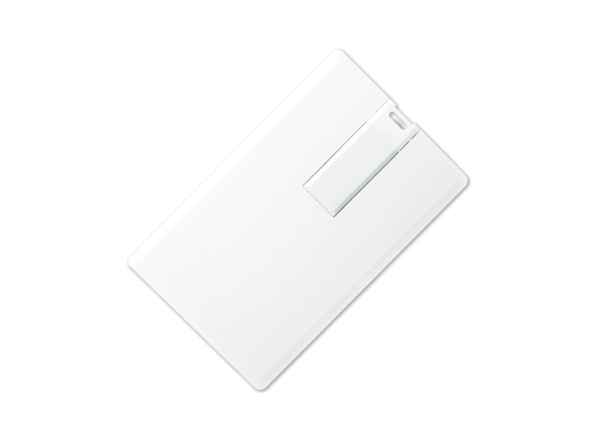 Флеш накопитель USB 2.0 в виде кредитной карты 32GB, пластик, белый