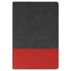 Ежедневник Flexy Treviso Nuba Sand Color А5, серый/красный, недатированный, в гибкой обложке