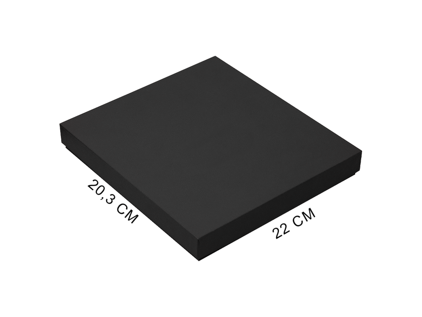 Коробка подарочная, размер  203*220*30 мм,  Solution Gift Soft Touch для ежедневника и ручки, черная