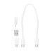 Кабель зарядный выдвижной USB Solid Line  60W 3-в-1 на Lightning, Micro-USB, Type-C «U50» 2,4 A, Quick Charge в пластиковом футляре, белый