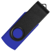 Флеш накопитель USB 2.0 Twister Сolor Mix 16GB, пластик Софт Тач/металл, синий/черный