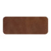 Шеврон Rectangle Smooth Leather размер 60*30 мм, черный, со скругленными углами