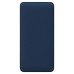 Внешний аккумулятор (powerbank)  «WeCharge Soft Touch»,  10 000 mAH, Power Delivery (PD) 25.5W, со светящимся логотипом после гравировки, c цифровым дисплеем для контроля заряда, темно-синий