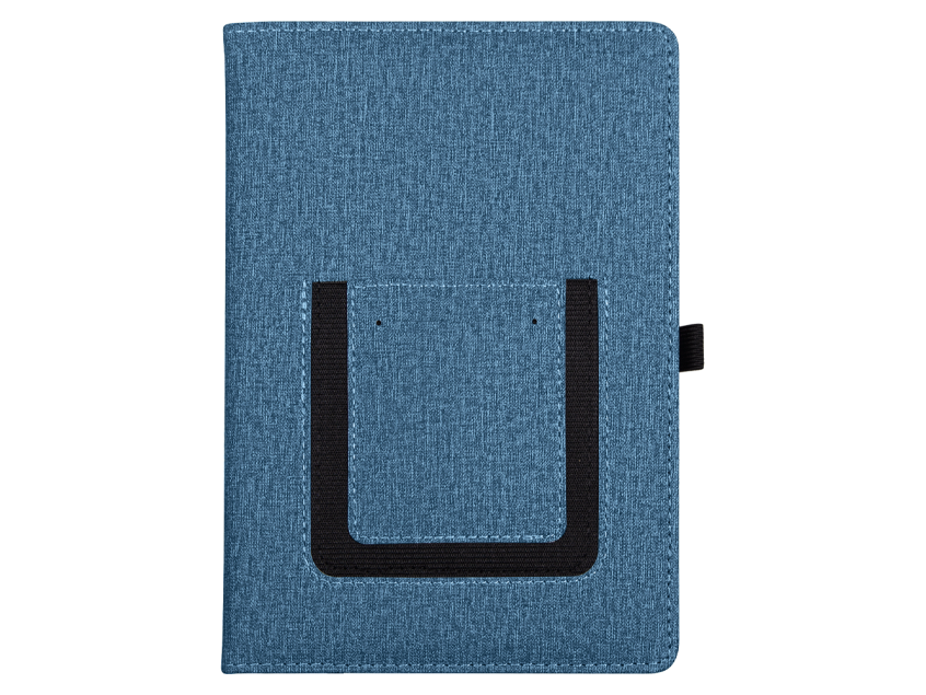 Ежедневник  Smart Wallet Cambric  A5, синий, недатированный, в твердой обложке с поролоном