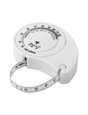 Рулетка Tools Weight, 1,5 метра, белая, пластиковая, с мягкой лентой