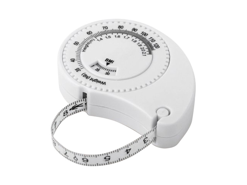Рулетка Tools Weight, 1,5 метра, белая, пластиковая, с мягкой лентой