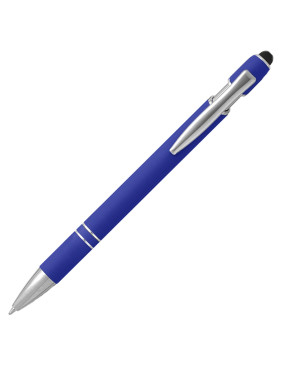 Ручка шариковая, Star Soft Touch Shiny Silver Requis, синяя
