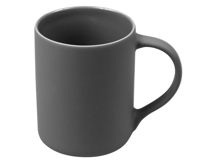 Кружка фарфоровая Casa Grande Magnolia Color Matt,, матовая, серо-серая, 350 мл