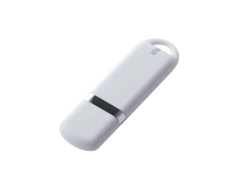 Флеш накопитель USB 2.0 Memo 32GB, пластик Софт Тач, белый/белый