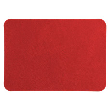 Шеврон Rectangle Latte Soft touch размер 50*70 мм, красный, со скругленными углами