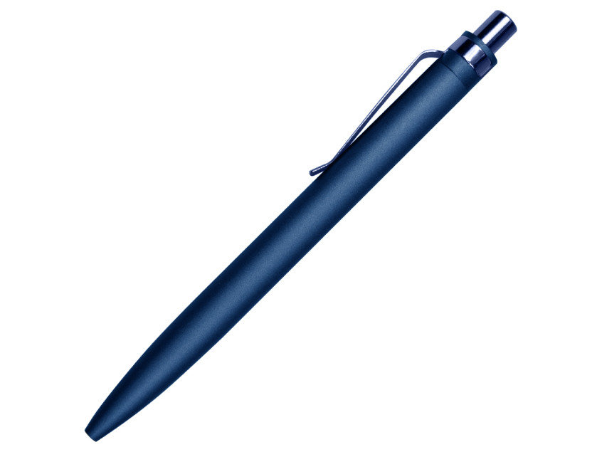 Ручка шариковая Shine Ray Soft touch алюминиевая, темно-синяя