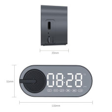 Колонка беспроводная MyTone  Sound Clock c часами, черная