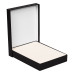 Коробка подарочная, размер 24*17,5*3 см, Solution Superior Linen, черная, бежевый ложемент под индивидуальную вырубку