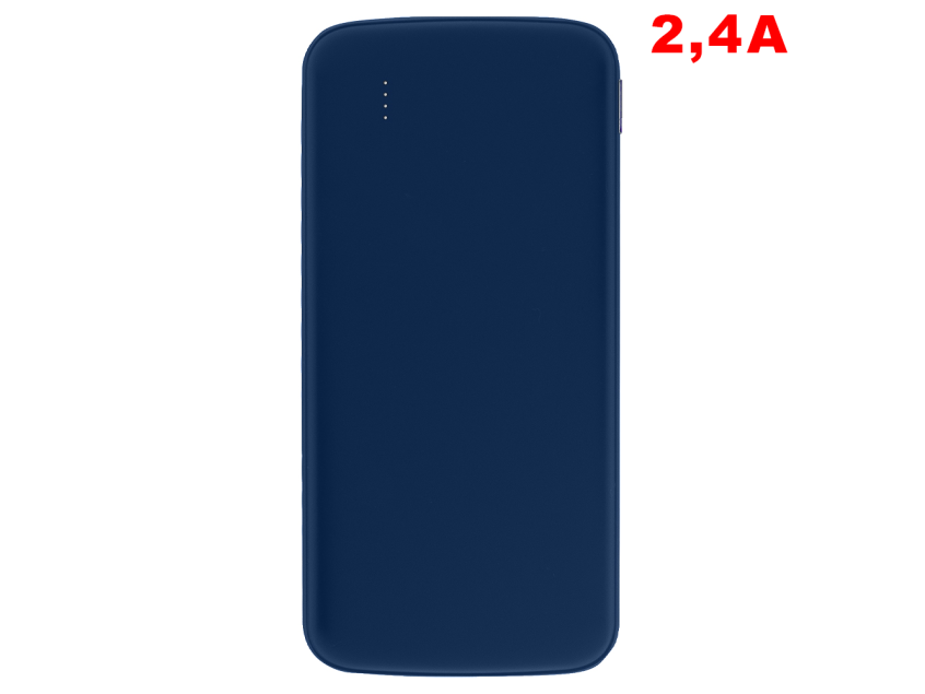Внешний аккумулятор «Universal», 10 000 mAH, 5V 2.4 A, темно-синий
