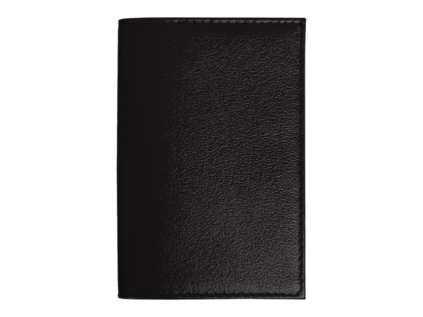 Обложка для автодокументов Leather Sky Matt Sun из натуральной кожи, черная