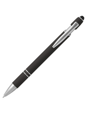 Ручка шариковая, Star Soft Touch Shiny Silver Requis, темно-синяя