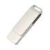 Флеш накопитель Bergamo, USB 2.0 16GB, металл, серебро