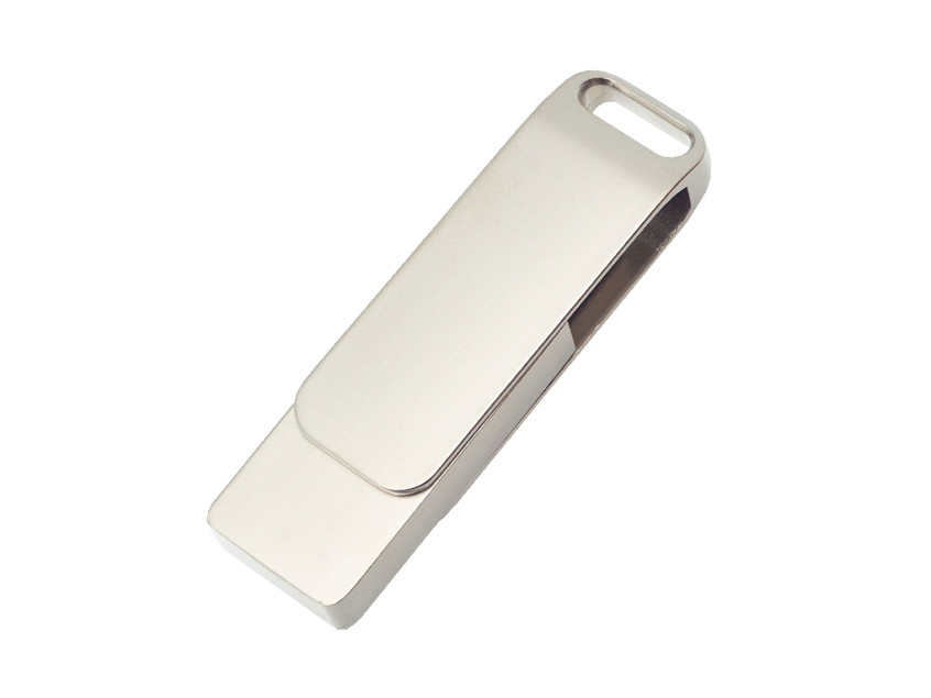 Флеш накопитель Bergamo, USB 2.0 32GB, металл, серебро