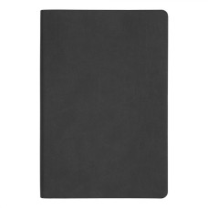 Ежедневник Flexy Soft Touch Latte А5, черный, недатированный, в гибкой обложке