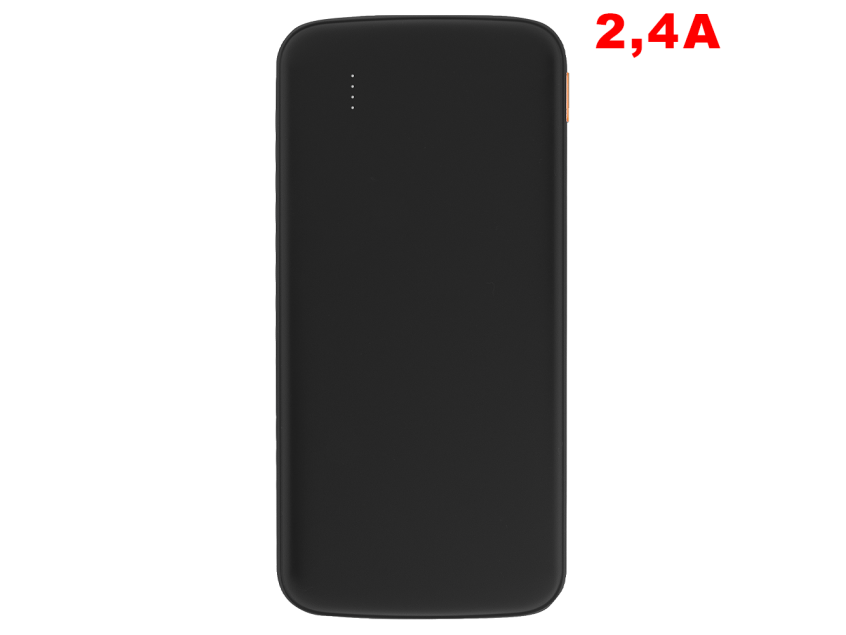 Внешний аккумулятор «Universal», 10 000 mAH, 5V 2.4 A, черный