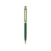 Ручка шариковая со стилусом Gold Soi Requis, металлическая, зеленая/золотистая