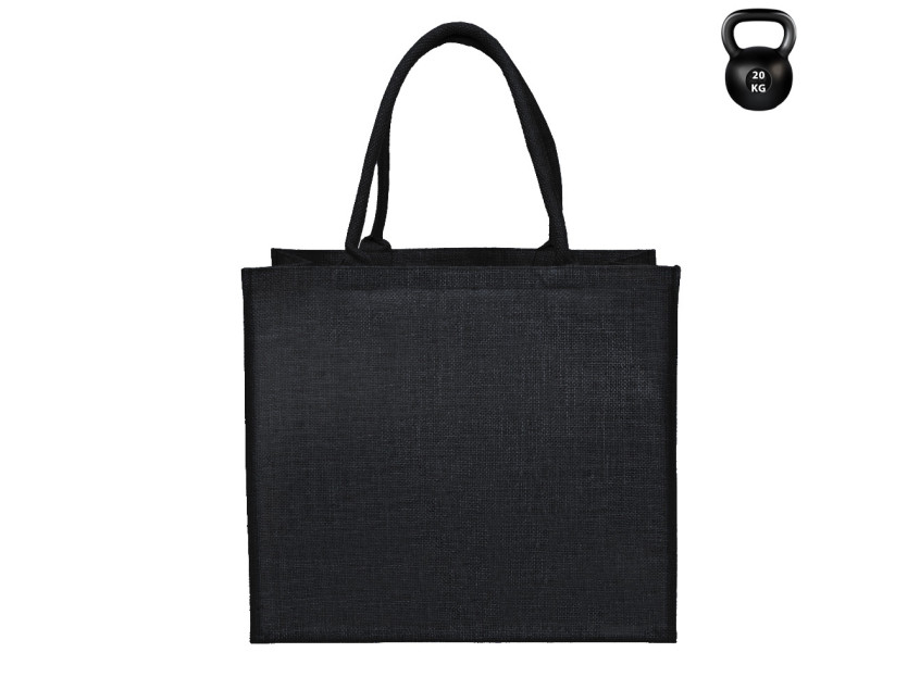 Сумка из джута Caravan Jute, размер 36*40*21 см, черный